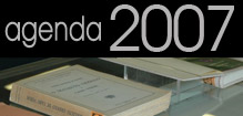 agenda 2007; pormenor da mostra